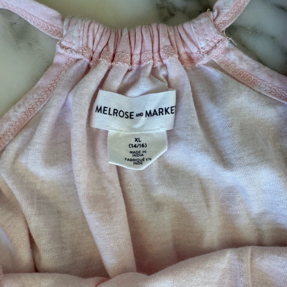 NWT Melrose and Market Double Strap Print Dress Pink Bandana Print Handkerchief - Picture 11 of 11